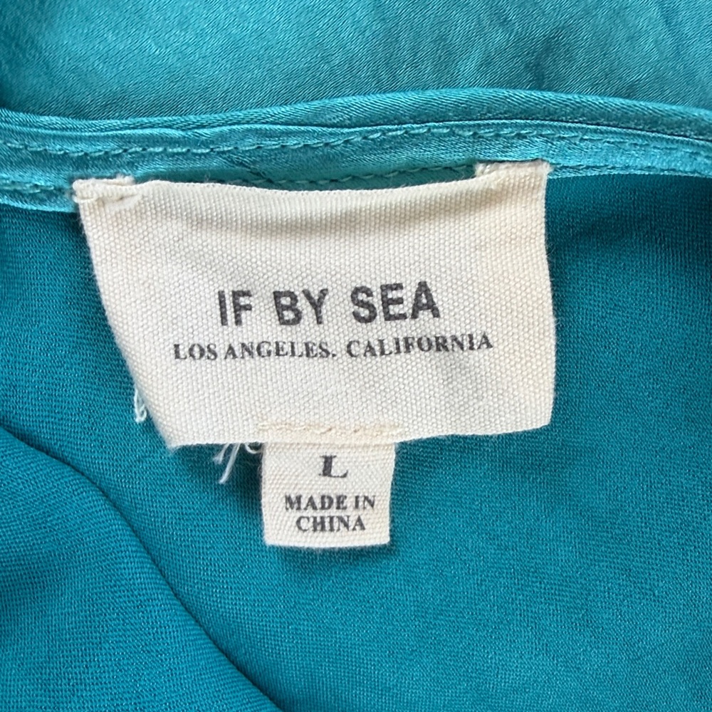 If By Sea Malibu Barbie Maxi blue Dress women’s size large - Picture 9 of 14